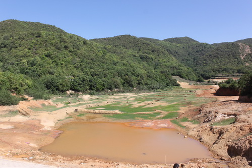 安宁市水务局到我司水工部监理的八街四水库视察